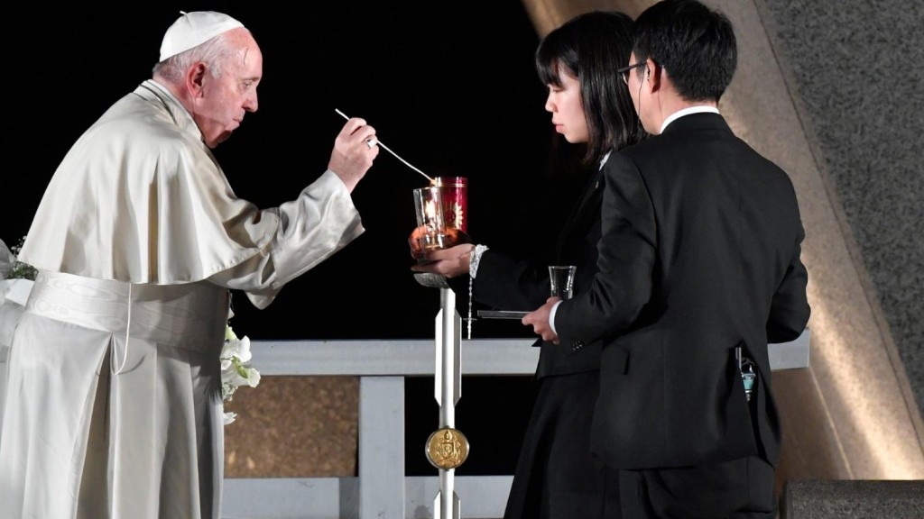 Papa Francesco al Memoriale di Hiroshima